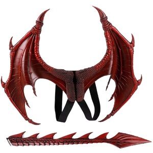 Amazon Red Dragon Wings and Tail Halloween Costume